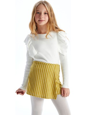 Lc Waikiki Yeni Sezon Beli Lastikli Kız Çocuk Şort Etek