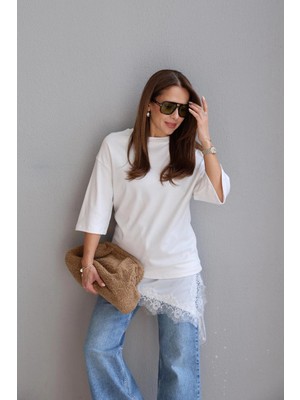 Purple By Banu Dantelli Kombine Tshirt