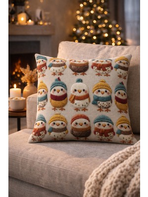 Evdek Çift Tarafı Baskılı Kırlent Kılıfı 6EOD38