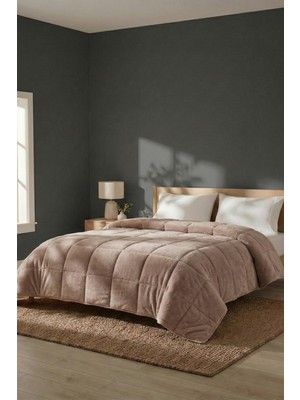 Nart Home Wellsoft Çift Kişilik Yorgan Çift Taraflı Bej 195X215
