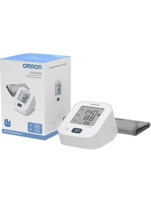 Omron M2 Essential Üst Koldan Pilli Dijital Tansiyon Aleti – Hipertansiyon Göstergeli (M2 Basic)