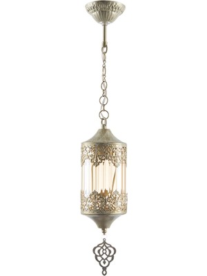 Normadia Şık ve Otantik Tasarımlı Bej Patinalı Tekli Avize