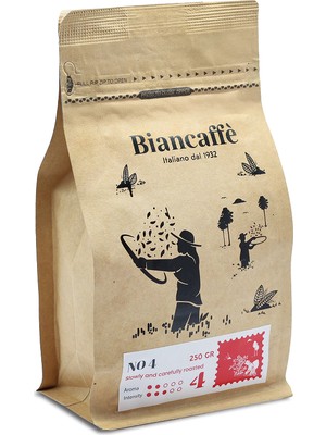 Bianco No 4 Italyan Öğütülmüş Filtre Kahve 250 gr