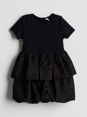 Lc Waikiki Yeni Sezon Katkat Kız Çocuk Balon Elbise