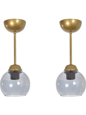 Normadia Eskitme Füme Camlı Tekli Tavan Avize, Modern ve Şık Dekorasyon Unsuru