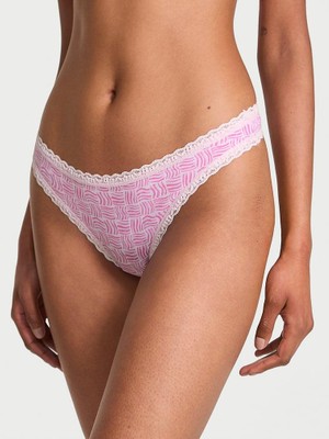 Victoria's Secret Esnek Pamuklu Dantel Belli Tanga