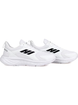 Kajila Erkek Beyaz Siyah Spor Ayakkabı - Hafif, Nefes Alabilir, Günlük & Yürüyüş Sneaker Ayakkabı