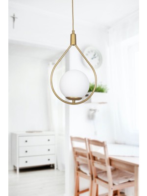 Normadia Modern Oval Cam Avize, Spor Tasarım, Hol ve Mutfak Için Şık Aydınlatma