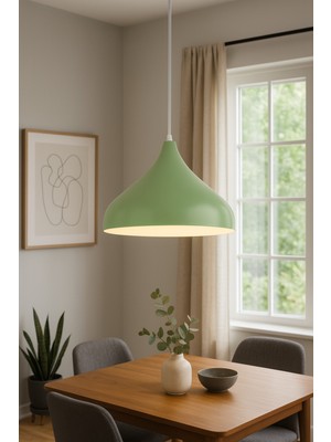 Normadia Modern Yeşil ve Beyaz Sarkıt Avize, Şık ve Şık Dekoratif Aydınlatma