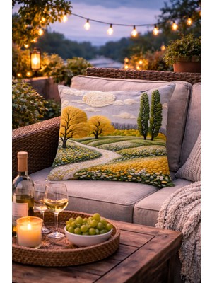 Evdek Çift Tarafı Baskılı Kırlent Kılıfı 6EOD45