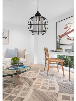 Normadia Şık Füme Cam Avize, Mutfak, Salon, Çocuk Odası ve Koridor Dekoru