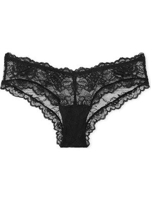 Victoria's Secret Gül Dantelli Derin Bacak Kesim Cheeky Külot