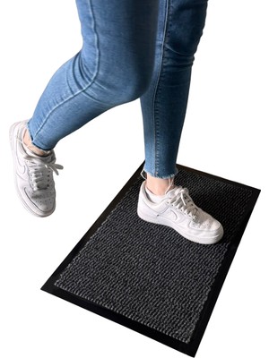 Dekoset 40 x 60 Cm Gri Paspas (Kapı Önü Nem Alıcı Paspas)