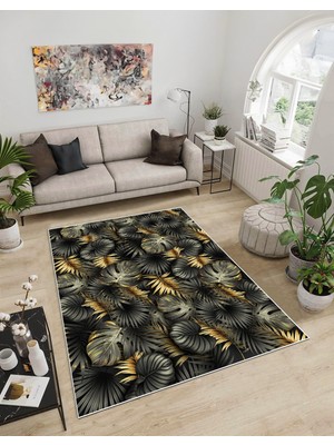 Dijidekor Shine M(93) Siyah Saçaksız Mutfak Koridor Yolluk Salon Yatak Odası Halısı