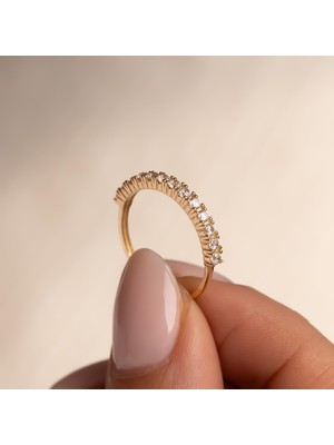 Hakan Mücevherat Yarım Tur Altın Yüzük