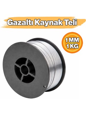 Badem10 Gazaltı Kaynak Teli 1 mm 1 kg Çelik Mıg Mag Kaynak Makinesi Uyumlu Kaynak Teli Profesyonel Dayanıklı