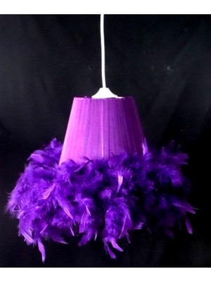 Normadia Mor Tüylü Avize, Çocuk ve Yatak Odası Için Şık ve Sıcak Aydınlatma