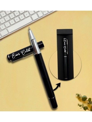 As Gift Kişiye Özel Imza Kalemi (Siyah - Gümüş)