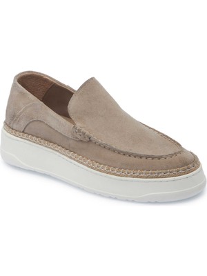 Tergan Gri Hakiki Süet Deri Erkek Loafer - E25I1AY57331-C11