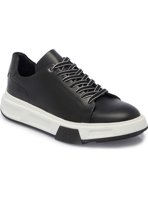 Tergan Siyah Hakiki Deri Erkek Sneaker - E25I1AY57198-A23
