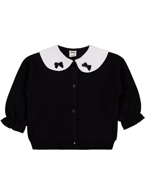 Civil Baby Fiyonklu 6-18 Ay Hırka - Siyah 6-9 Ay