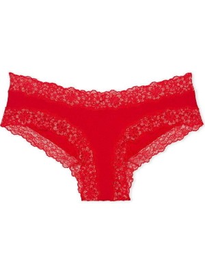 Victoria's Secret Işıltılı Dantel Pamuklu Cheeky Külot