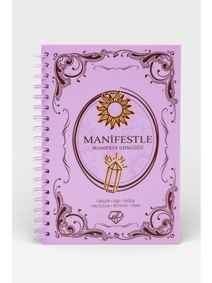 Ecrou Mor Güneş Detaylı Manifest Defteri