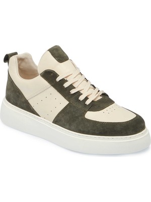 Tergan Haki Hakiki Deri Erkek Sneaker - E25I1AY57284-H48