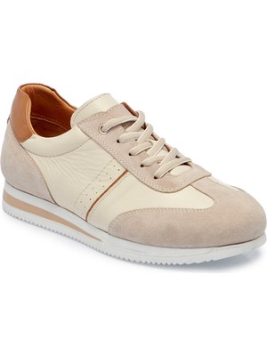 Tergan Bej Hakiki Deri Erkek Sneaker - E25I1AY57277-A25
