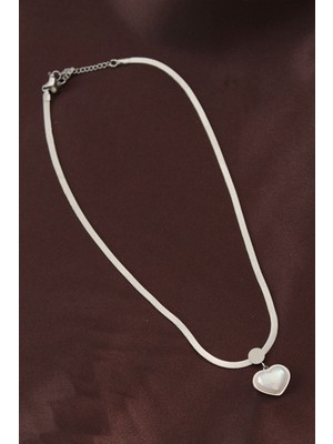 Lokiboo 316L Çelik Italyan Zincir Kalp Kolye - TJ-BKO6207