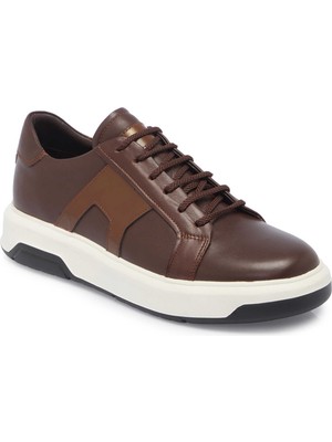 Tergan Kahverengi Hakiki Deri Erkek Sneaker - E25S1AY57548-A24