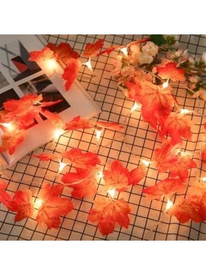 Noxsa Dekoratif Sonbahar Yapraklı Şerit LED Işık