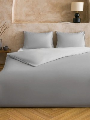 LC Waikiki Gri Çift Kişilik Nevresim Seti  (S6)