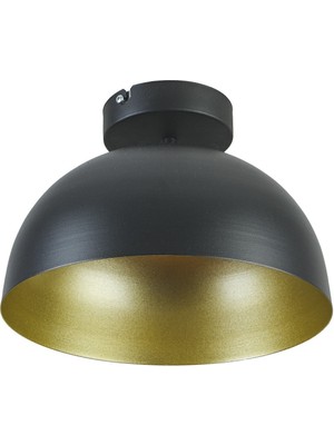 Normadia Modern Siyah Metal ve Gold Detaylı Tekli Mutfak ve Cafe Avizesi