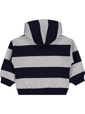 Civil Baby Çizgili 6-18 Ay Hırka - Lacivert 12-18 Ay