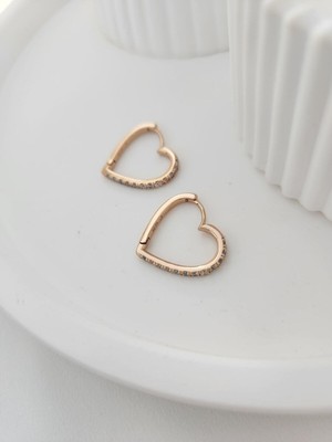 Hercy Xuping Model Zirkon Taşlı Ithal Kalp Küpe