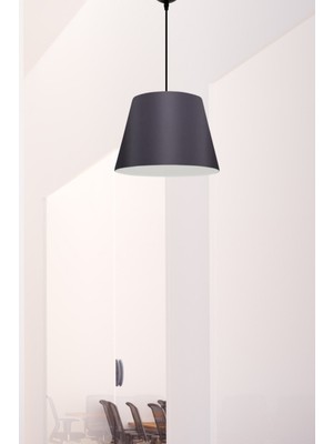 Normadia Modern Konik Sarkıt Avize, Antik Kumaş Detaylı Şık Tasarım