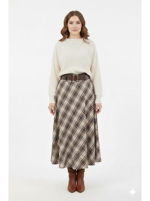 Karsel Kemerli Ekose Uzun Etek