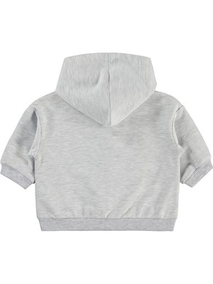 Civil Baby Civil Basic Kalp Etiketli Kapüşonlu 6-18 Ay Hırka - Ekru 18-24 Ay