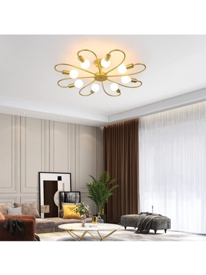 Normadia Modern Eskitme Renkli 8’li Avize, Salon, Mutfak, Yatak Odası Için