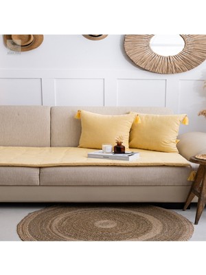 DNC Hometex Premium Keten Koltuk Pedi /koltuk Şiltesi Evcil Hayvan Dostu [ölçü Seçenekli]