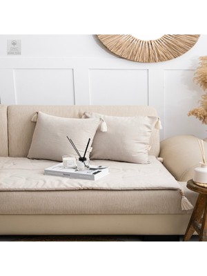 DNC Hometex Premium Keten Koltuk Pedi /koltuk Şiltesi Evcil Hayvan Dostu [ölçü Seçenekli]