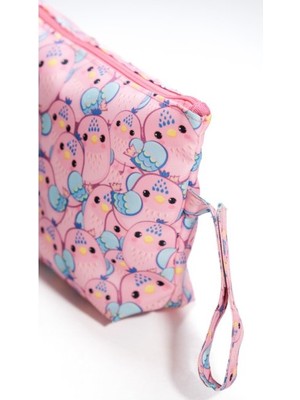 Lokiboo Makyaj Çantası ve Çok Amaçlı El Çantası Pembe