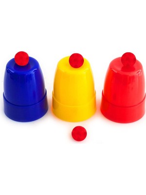 Lokiboo Kırmızı Top Kaybeden Renkli Kupalar Sihir Oyunu Sihir Malzemesi