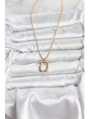 Lokiboo 316L Çelik Zincir Gold Renk Model Kadın Kolye - TJ-BKO10688