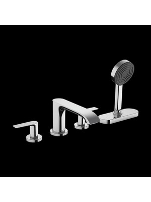 Hansgrohe Vivenis 4 - Delikli Küvet Kenarı Banyo Bataryası Sbox