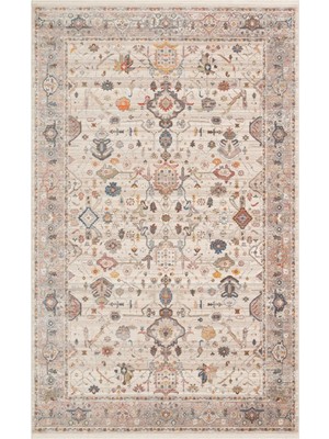 Hoom Rugs Petra 01 Krem Gri Makine Halısı
