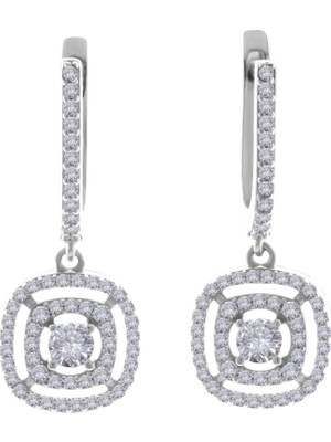 Hakan Mücevherat Taşlı Baget 14 Ayar Altın Küpe