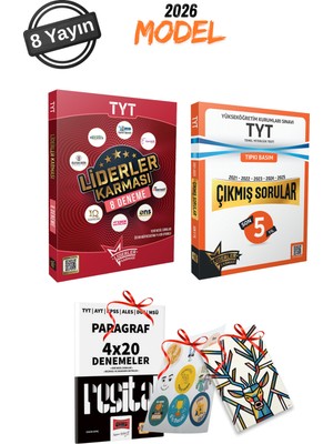 2026 Model Liderler Karması Tyt 8 Farklı Yayın 8 Deneme Seti + Tyt Son 5 Yıl Çıkmış Sorular Tıpkı B.