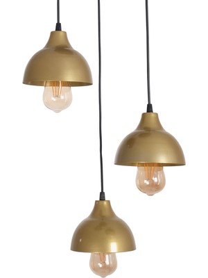Normadia Modern Siyah Eskitme Sarkıt Avize, Salon, Mutfak ve Cafe Için 3 Lü Set